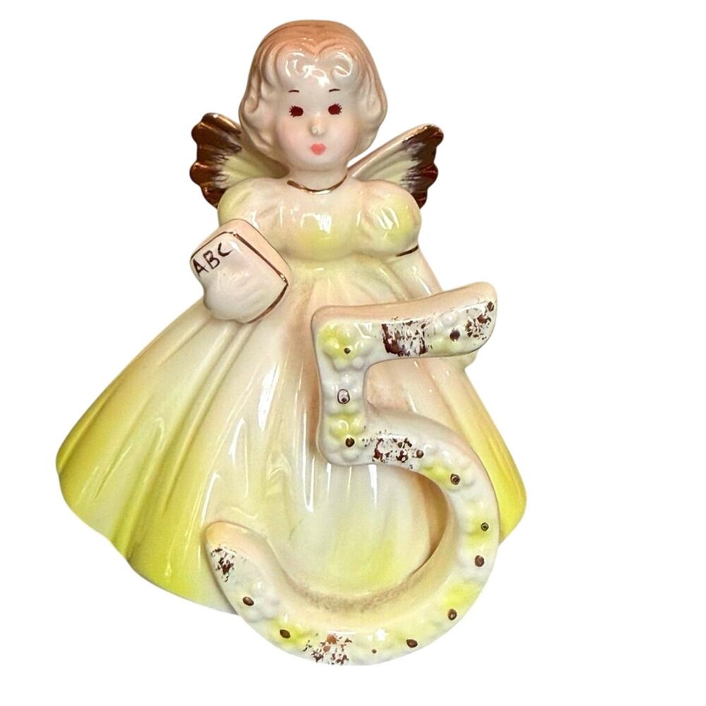 Vintage Josef Age 5 Birthday Girl • 4”